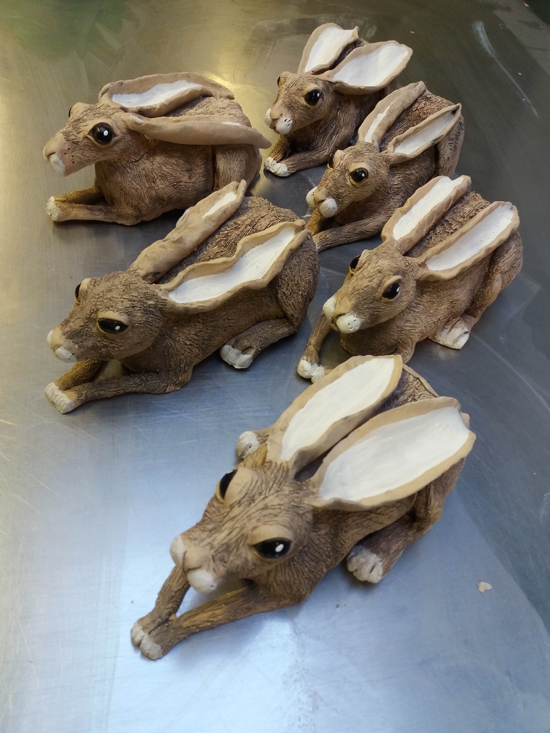 Resting & Moon Gazing Hares workshop Wednesday 8th May 2024 at The Craft House in Bingley