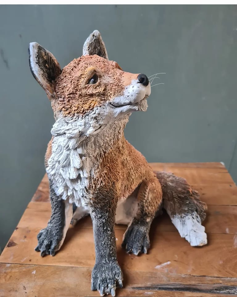 Sitting Fox workshop on 25th Feb 2023 at my Personal Studio- only 5 places
